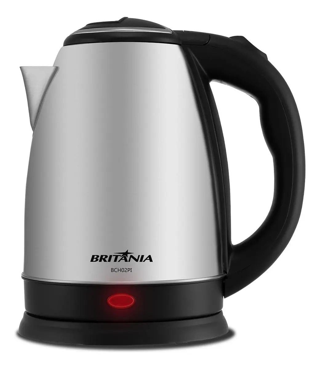 Chaleira elétrica Britânia BCH02PI inox 1,8 litros