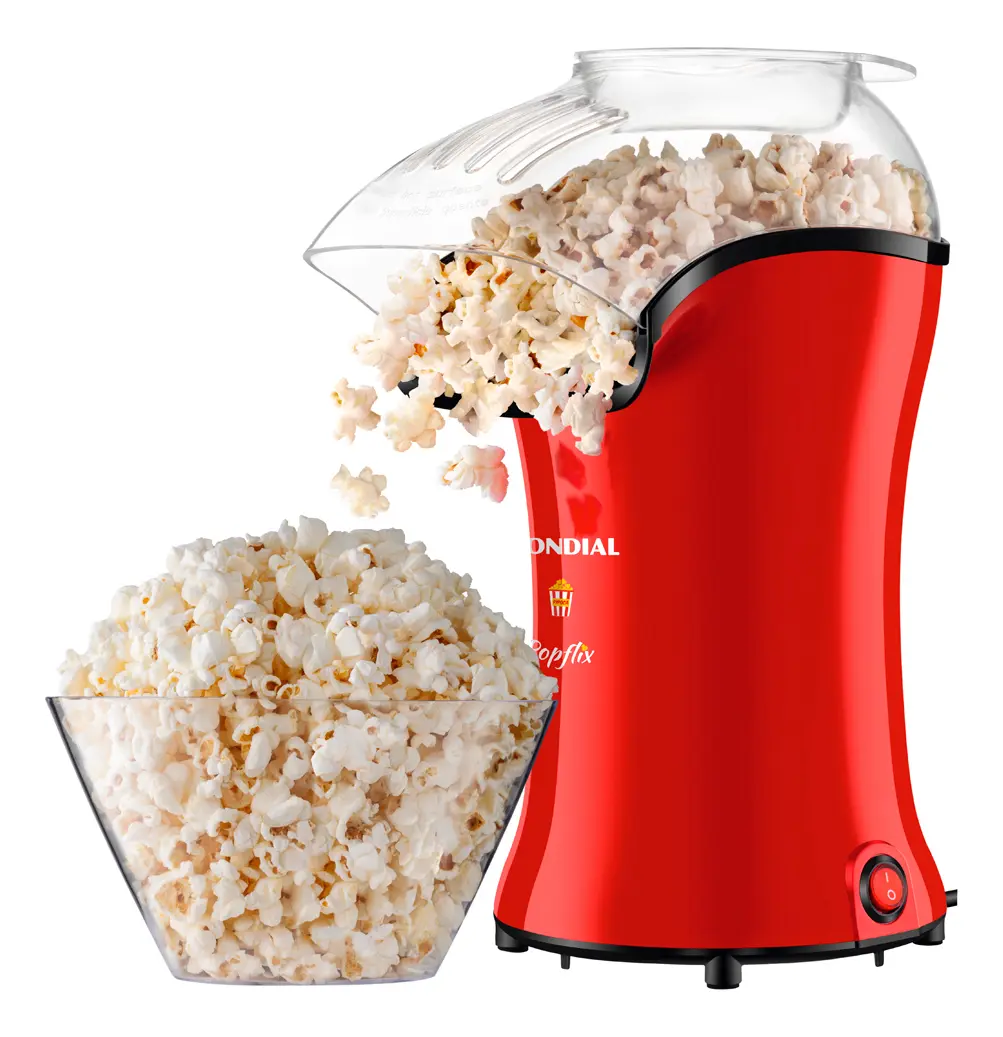 Melhores pipoqueiras elétricas: Mondial Popflix PP-03 vermelha 1200W sem óleo