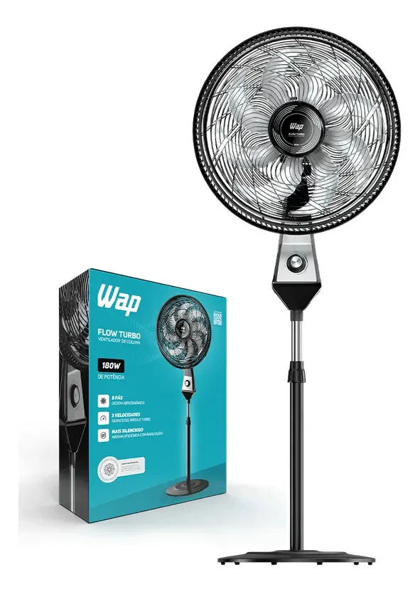 Ventilador de coluna Wap Flow Turbo 50cm cinza